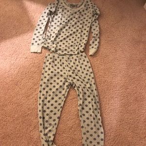 PINK polka dot pajama set